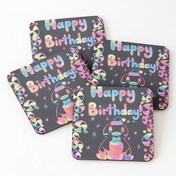 Item preview, Rainbow Scratch Art Penguin Happy Birthday Cute Kawaii Graphic designed and sold by Scratch-Rainbow.