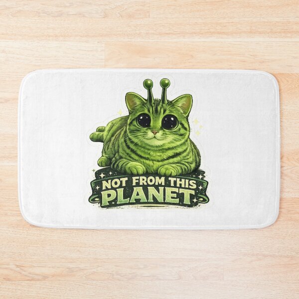Item preview, Not From This Planet Cute Alien Cat Kawaii Space designed and sold by Digistore1221.