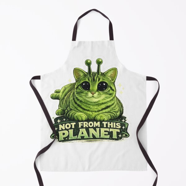 Item preview, Not From This Planet Cute Alien Cat Kawaii Space designed and sold by Digistore1221.