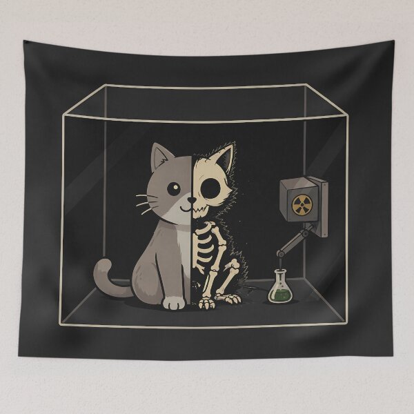 Item preview, Oi, Erwin! (My cat would like a word, Dr Schrodinger) designed and sold by Cathedral of Curiosity.