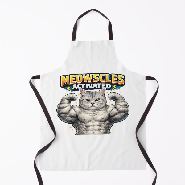 Item preview, Meowscles Activated Funny Gym Cat Bodybuilding Fitness designed and sold by Digistore1221.