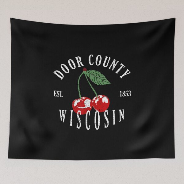 Item preview, Door County Pink Cherries Wisconsin Vacation designed and sold by goombi-creative.