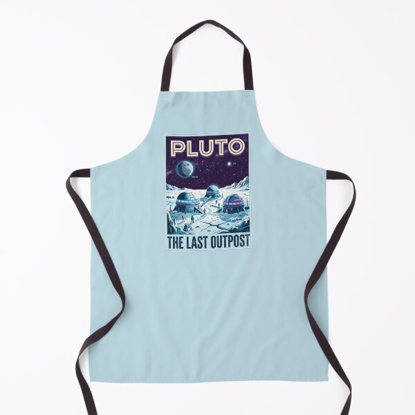 Item preview, Pluto Retro NASA Travel Poster The Last Outpost designed and sold by RetroRewind Studio.