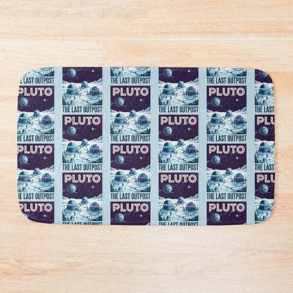 Item preview, Pluto Retro NASA Travel Poster The Last Outpost designed and sold by RetroRewind Studio.