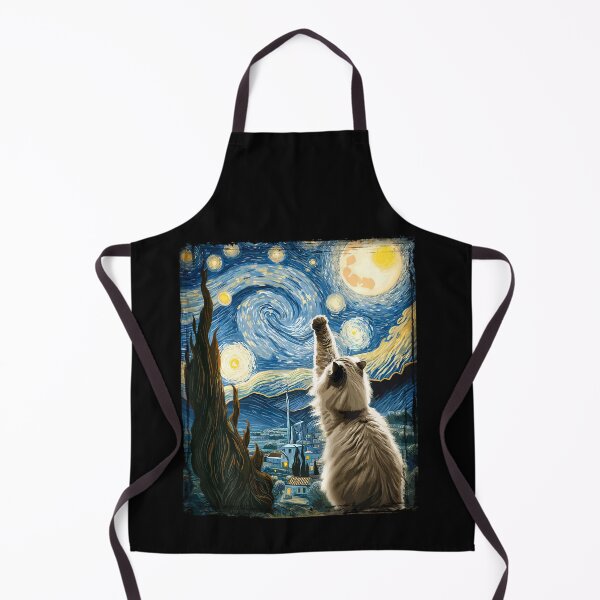 Item preview, Van Gogh Starry Night Style Artistic Himalayan Cat  designed and sold by Littermin.