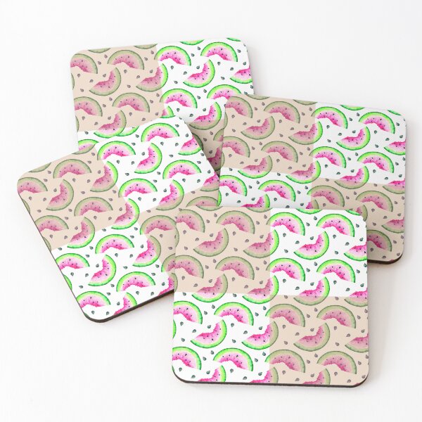 Item preview, Watercolor Watermelon Slices Seamless Pattern designed and sold by shazdesign24.