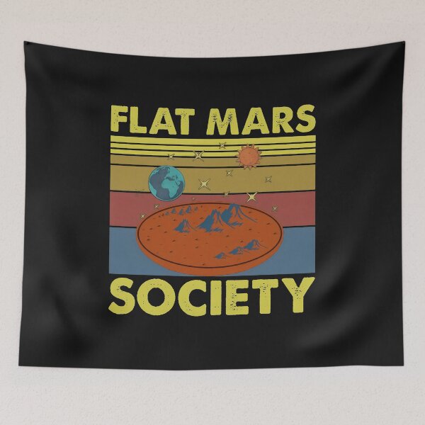 Item preview, Flat Planet Humor Retro Graphic Wearable designed and sold by ACIDO-BASICO.