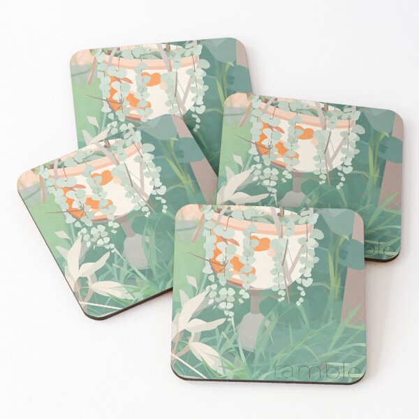 Item preview, Rambling cottage garden, chain-of-hearts designed and sold by WildLadyWood.