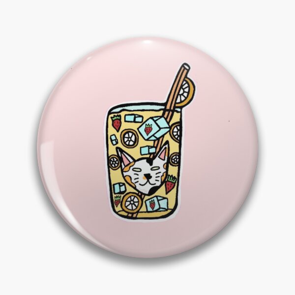 Item preview, Cute Calico Cat Lemonade┃Kawaii Summer Drink Sticker designed and sold by Cherry Prism Designs.