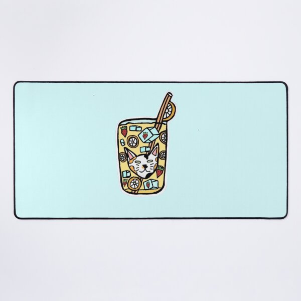Item preview, Cute Calico Cat Lemonade┃Kawaii Summer Drink Sticker designed and sold by Cherry Prism Designs.