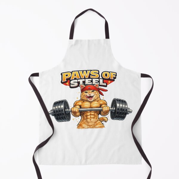 Item preview, Paws Of Steel Funny Gym Cat Weightlifting Bodybuilding designed and sold by Digistore1221.
