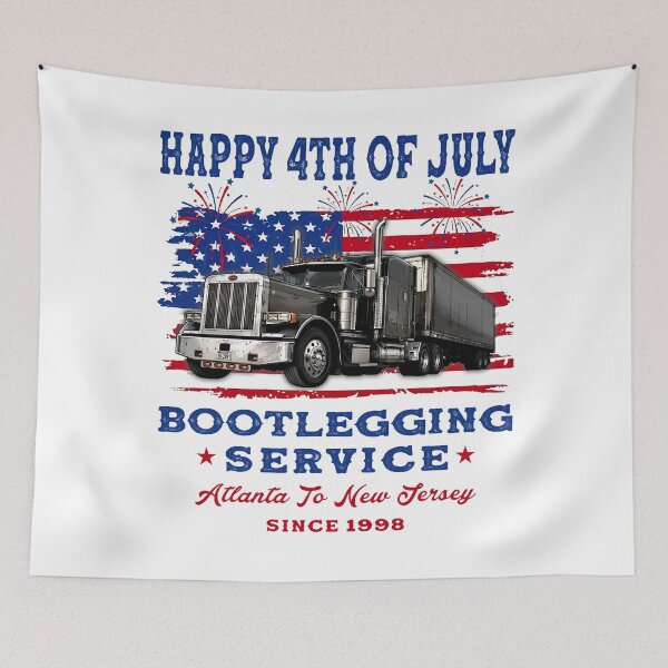 Item preview, HAPPY 4TH OF JULY BOOTLEGGING SERVICE Atlanta To New Jersey SINCE 1998 designed and sold by DakirooStudio.