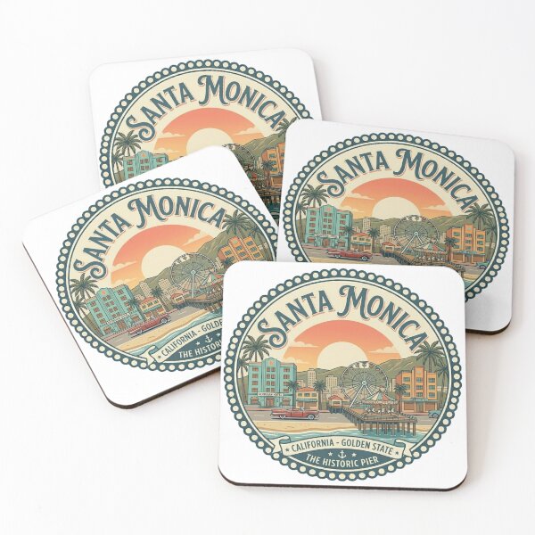 Item preview, Vintage Santa Monica California Historic Pier Retro Badge designed and sold by EverBranz-stor.