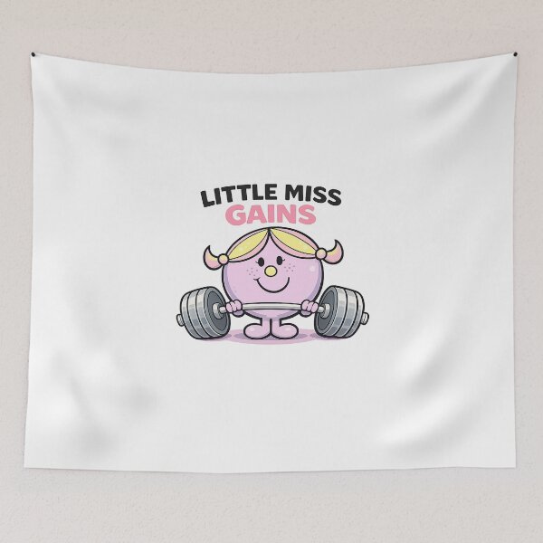Item preview, Little Miss Gains Funny Gym Weightlifting Female Fitness designed and sold by Digistore1221.