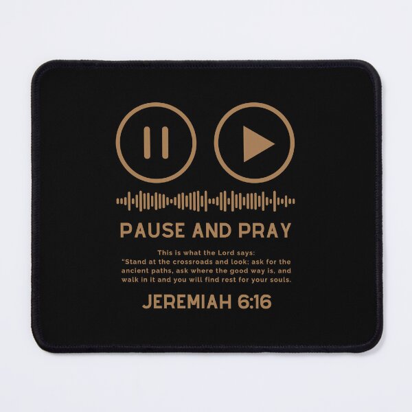 Item preview, Pause and Pray - Christian Quotes - Pink Design designed and sold by MoriaStore.