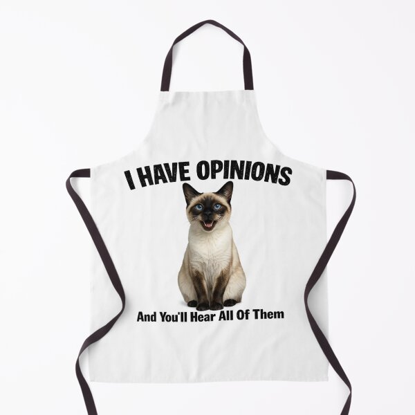 Item preview, I Have Opinions Siamese Cat designed and sold by HippyRikky.
