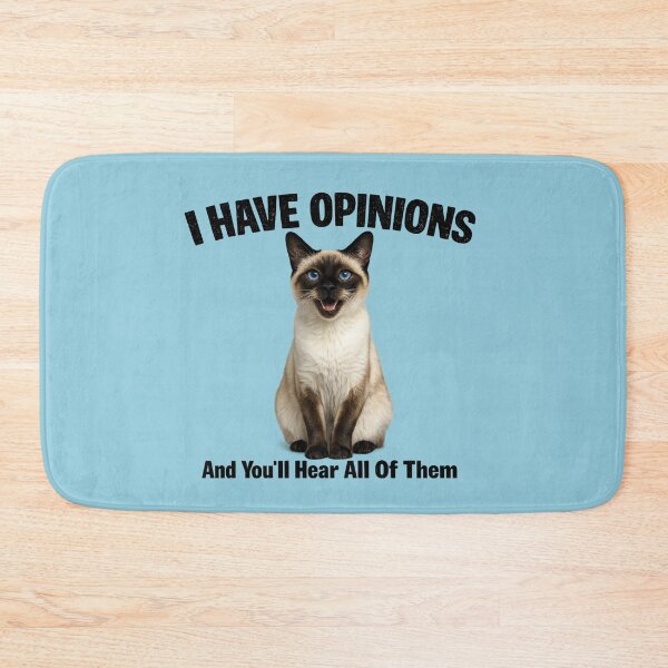 Item preview, I Have Opinions Siamese Cat designed and sold by HippyRikky.