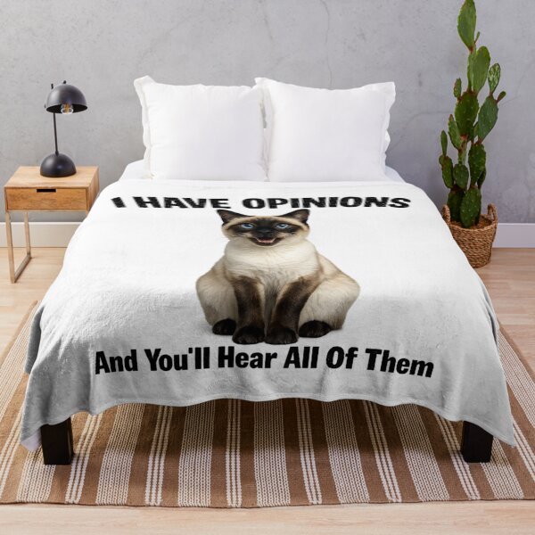 Item preview, I Have Opinions Siamese Cat designed and sold by HippyRikky.