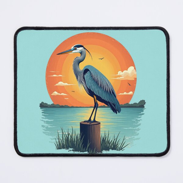 Item preview, Tropical Florida Heron Sunset Paradise designed and sold by piketo.