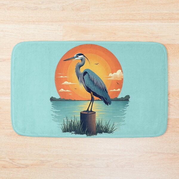 Item preview, Tropical Florida Heron Sunset Paradise designed and sold by piketo.