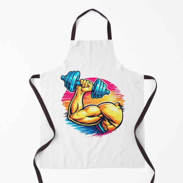 Item preview, Retro Synthwave Gym Bicep Flex Dumbbell Fitness designed and sold by Digistore1221.