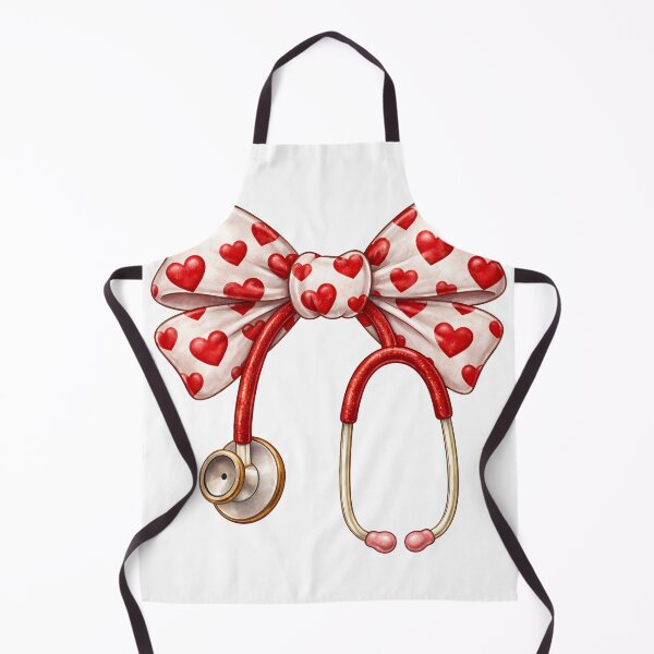 Item preview, Red Heart Nurse Stethoscope Bow designed and sold by RINRADA KHANMOREE.