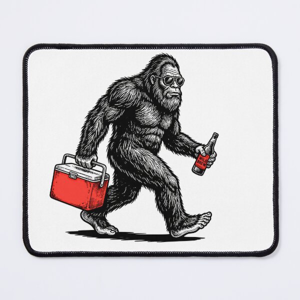 Item preview, Bigfoot Hiking with Beer Cooler designed and sold by CoffeeAfterDark.