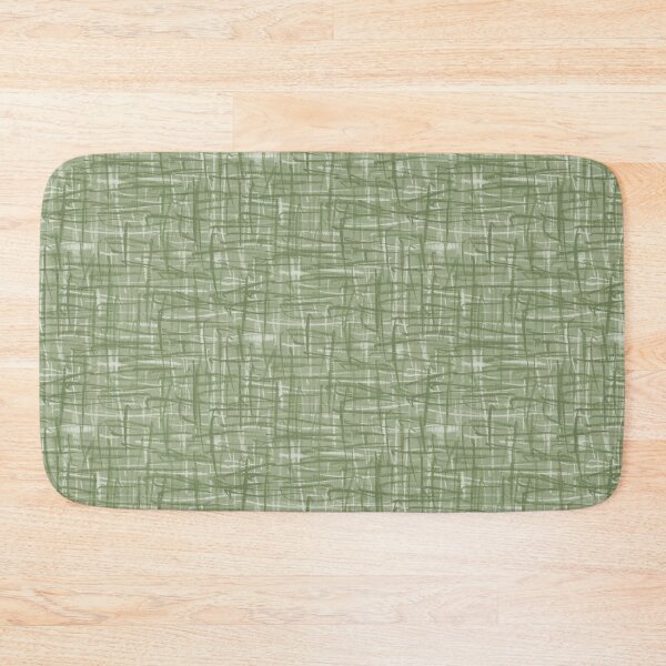 Item preview, Mid Century Modern Woven Hatch Abstract Linework Pattern in Mossy Sage Olive Green 2 designed and sold by kierkegaard.