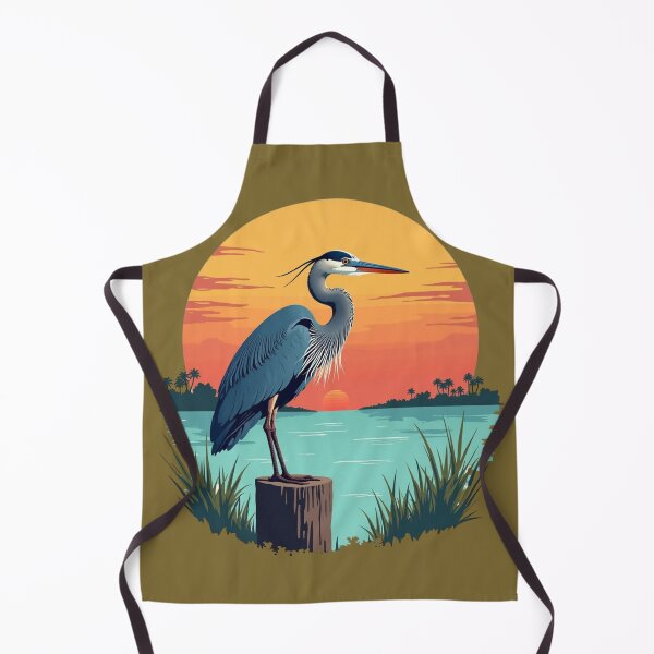 Item preview, Tropical Florida Heron Sunset Paradise designed and sold by piketo.