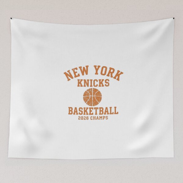 Artikelvorschau, New York Knicks Basketball-Meister 2026 entworfen und verkauft von Clarence & Alabama Designs.