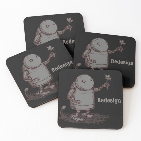 Item preview, Minimalist Android with Flower Drawing designed and sold by BRINGWELL.