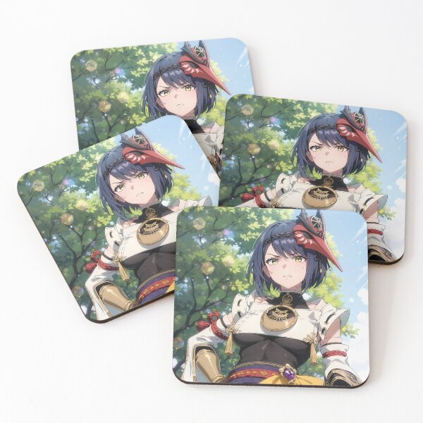 Item preview, Kujou Sara Genshin Impact Sunny Tengu Garden designed and sold by SuperTeamCanada.