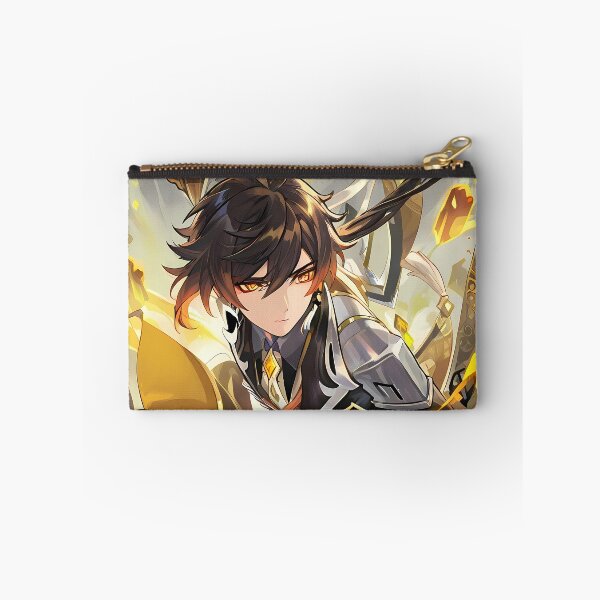 Item preview, Zhongli Genshin Impact Golden Geo Anime Regal Portrait designed and sold by SuperTeamCanada.