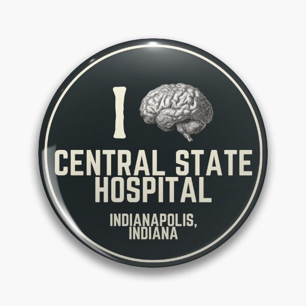 Item preview, I Love Central State Hospital (Indianapolis, Indiana) Haunted Souvenir Bumper Sticker designed and sold by GhostlyWorld.