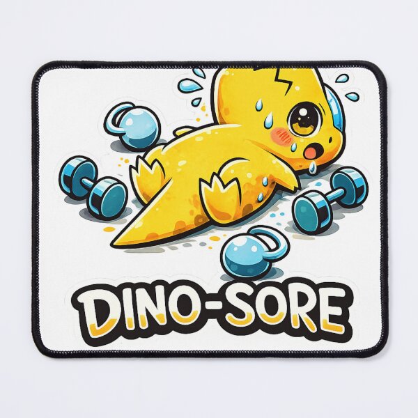 Item preview, Dino Sore Funny Gym Dinosaur Weightlifting Workout Kawaii designed and sold by Digistore1221.