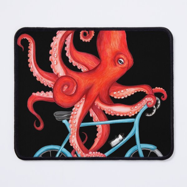 Item preview, Bright Octopus Cycling Fun  designed and sold by st-orm-ivan.