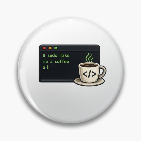 Item preview, sudo make me a coffee - Linux Programmer Sticker designed and sold by Shree Svarga.