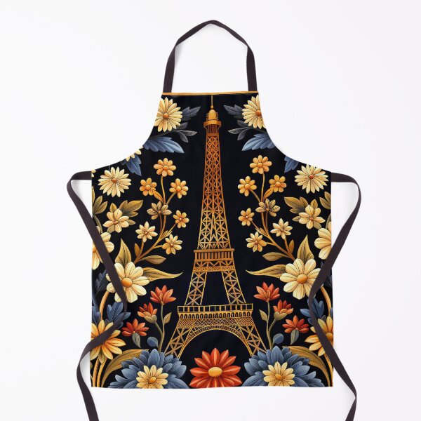 Item preview, Paris France Eiffel Tower Stylized Design With Flowers designed and sold by DEC02.