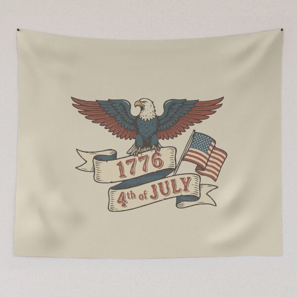 Item preview, Vintage 1776 4th of July Bald Eagle designed and sold by Gkinoki.