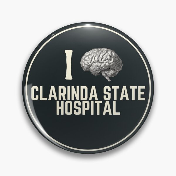Item preview, I Love Clarinda State Hospital Haunted Souvenir Bumper Sticker designed and sold by GhostlyWorld.