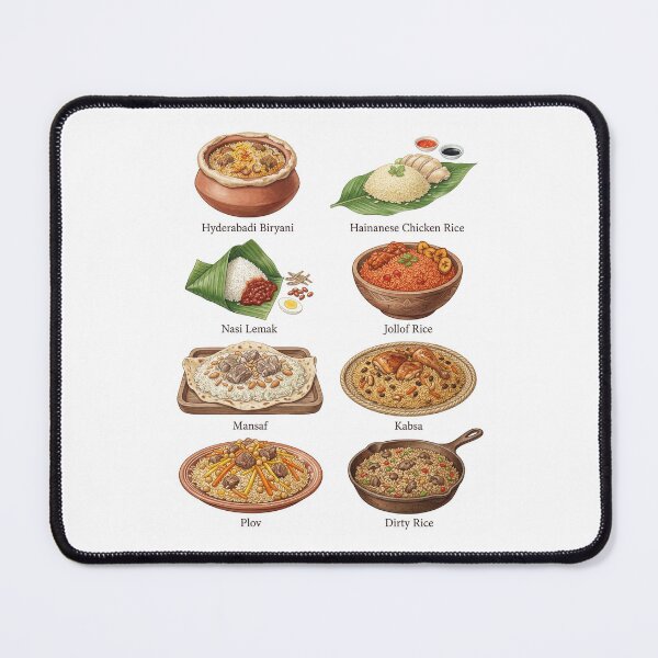 Item preview, Global Rice Main Dishes designed and sold by ArunDandiboina.