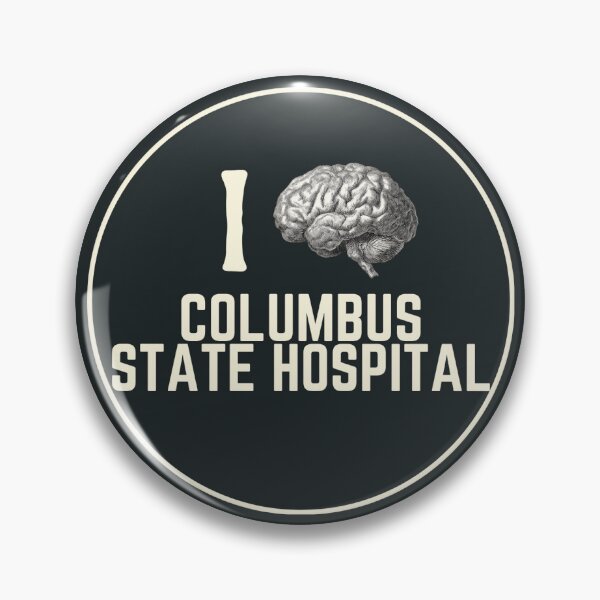 Item preview, I Love Columbus State Hospital Haunted Souvenir Bumper Sticker designed and sold by GhostlyWorld.