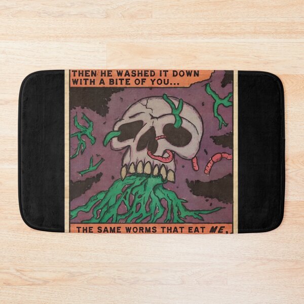 Item preview, Worm Skull Comic Macabre Quote Retro  designed and sold by Arrivashop.