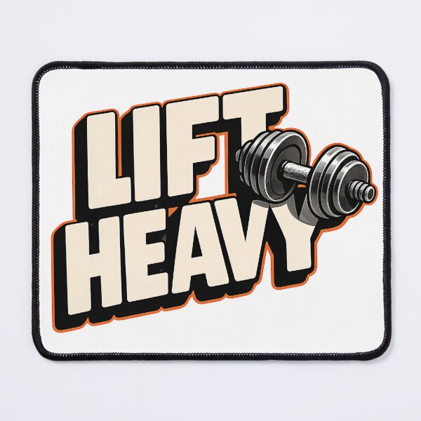 Item preview, Lift Heavy Funny Gym Motivation Weightlifting Barbell designed and sold by Digistore1221.