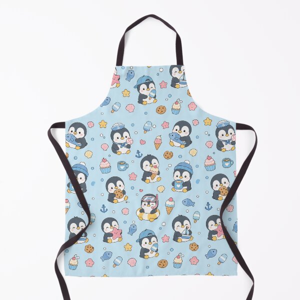 Item preview, Cute Summer Penguin Kawaii Pattern designed and sold by Soft Berry Studio.