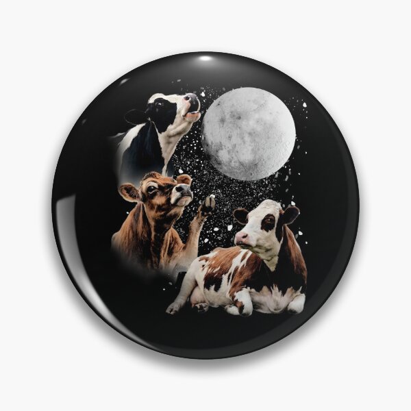 Item preview, Cow Howling at Moon Vintage 90s Graphic designed and sold by Bymariart.