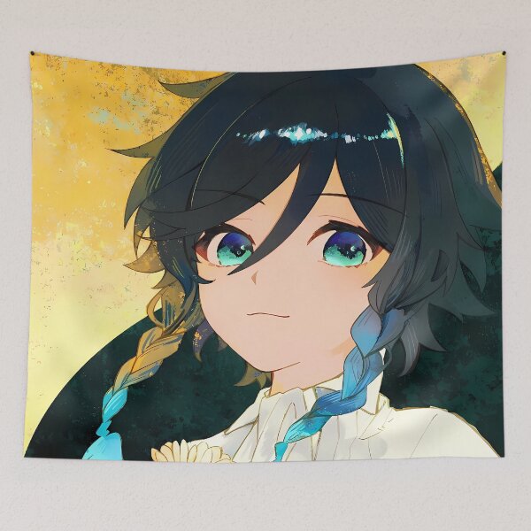 Item preview, Venti Genshin Impact Flower Portrait Golden Calm designed and sold by SuperTeamCanada.