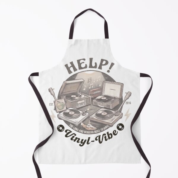 Item preview, Retro 'Help!' Vinyl Records and Beatles Collectibles Emblem designed and sold by Vinyl-Vibe.