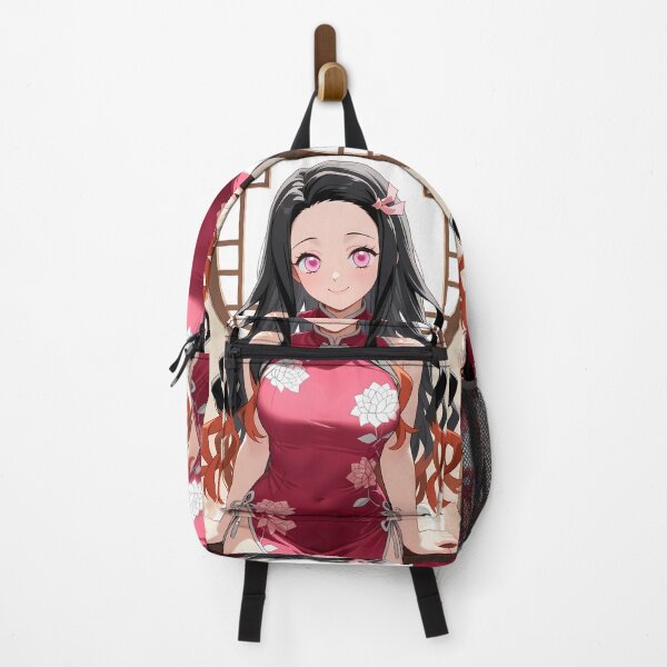 Item preview, Nezuko Kamado Demon Slayer Elegant Qipao Round Window designed and sold by SuperTeamCanada.