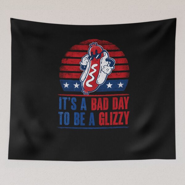 Item preview, It's A Bad Day To Be A Glizzy Hot Dog American Patriot Barbecue Funny designed and sold by HumansStuck12.
